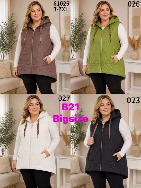 Kamizelki damskie Roz 3XL-7XL, 1 Kolor .Paczka 5 szt